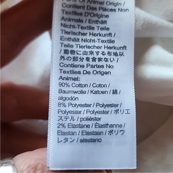 Madewell 10" High-Rise Skinny Jeans Step Hem Pure White Button Fly size 35P - Picture 9 of 12